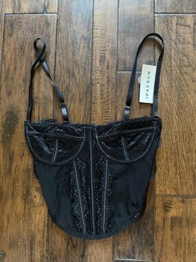 La Hearts Black Corset